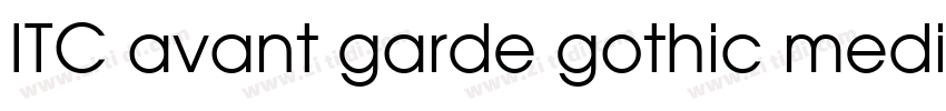 ITC avant garde gothic medium字体转换